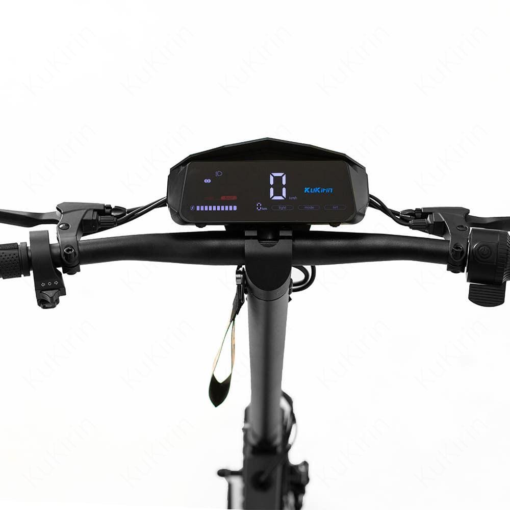 Jasne światła LED przednie i tylne KuKirin G2 zwiększające widoczność i bezpieczeństwo nocą